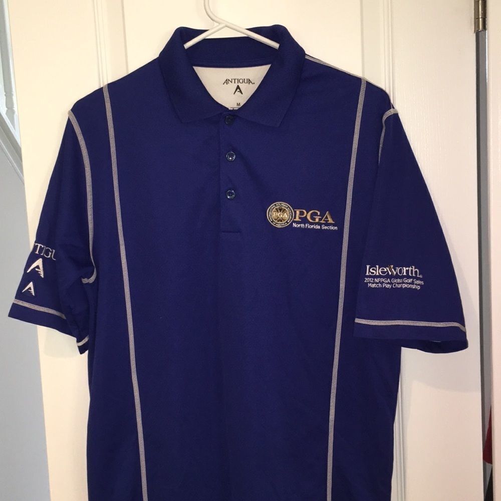Antigua Isleworth Pga 2012 Match Play Golf Shirt M
